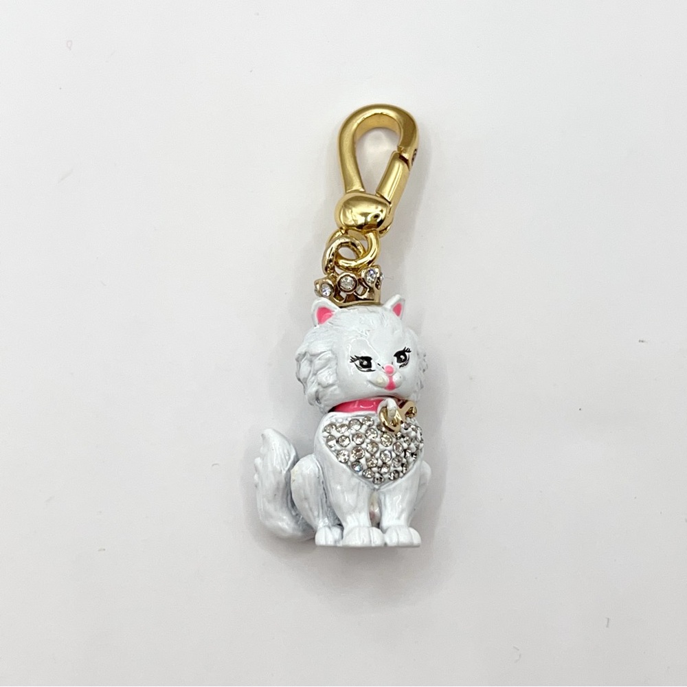 Juicy Couture white cat charm